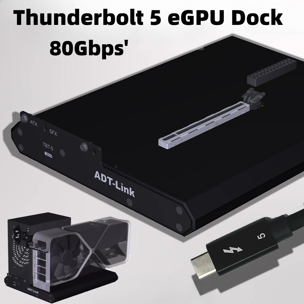 Thunderbolt 4 External Gpu Enclosure - Station d'accueil pour GPU externe ADT